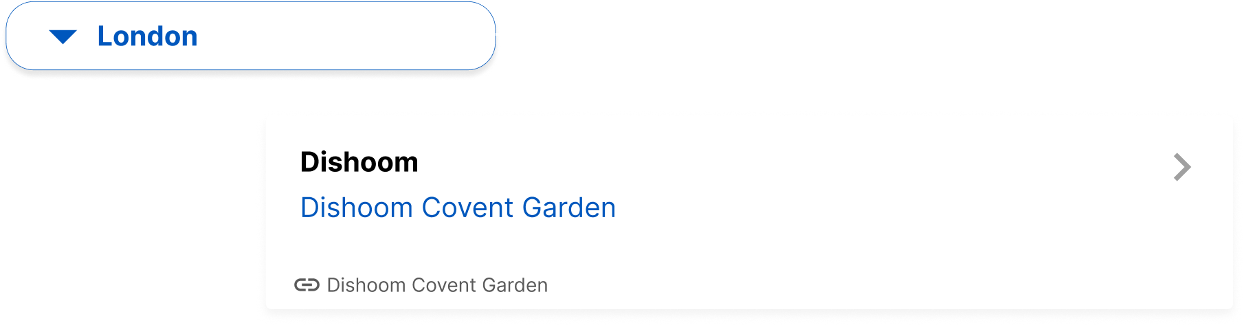 London recommendation
